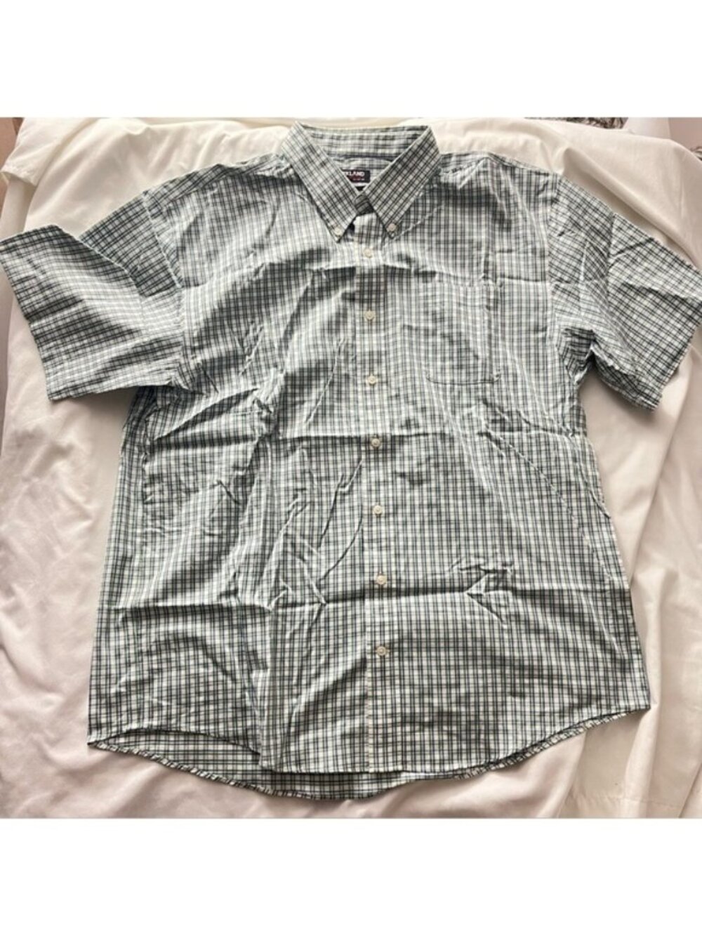 Kirkland Signature Non-Iron Stretch Plaid Shirt Men's XL